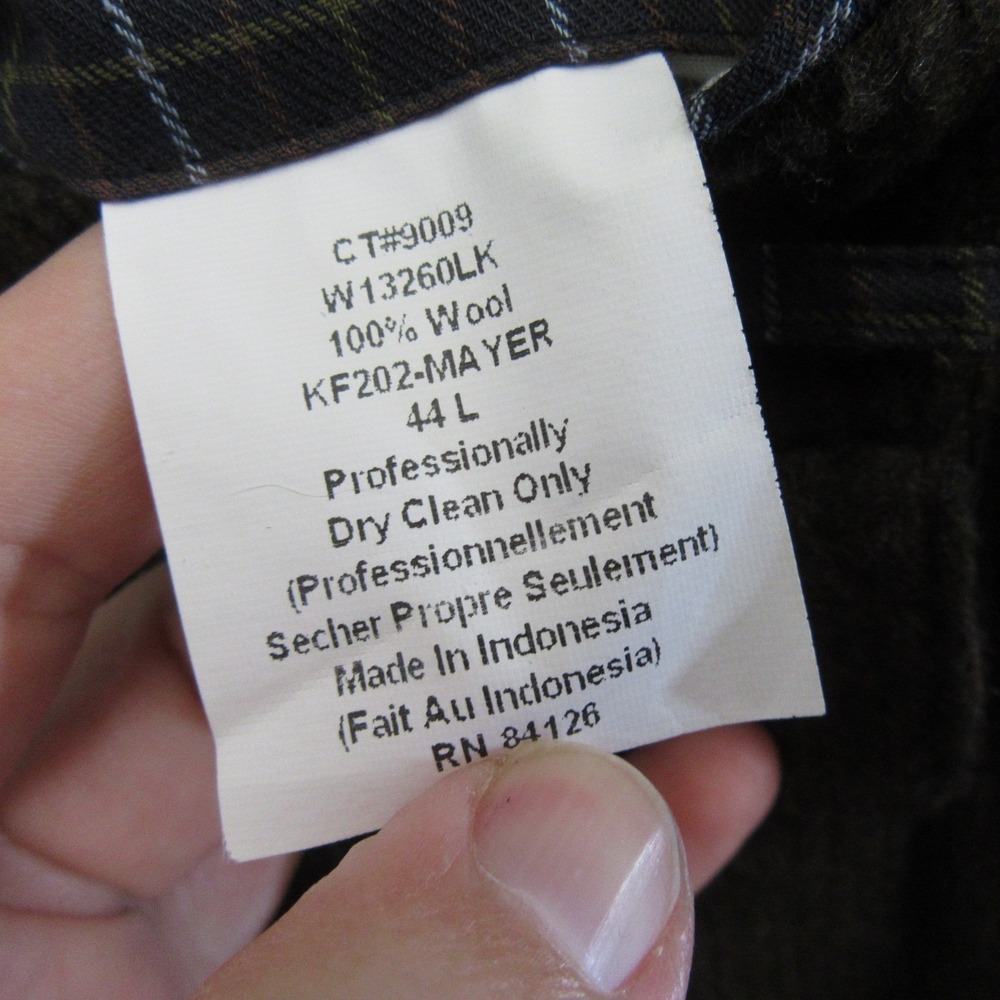 Kroon Tweed Sport Coat 46L 3 Button Brown Textured Stripe Unstructured 2 Vent - Picture 8 of 11